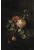 fototapet  stilleben med blomster mørkerødt og sort af ESTAhome
