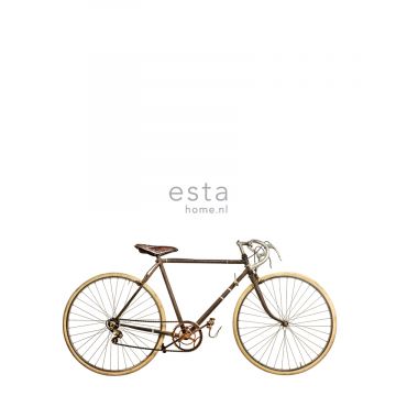 fototapet  gammel cykel hvidt, brunt og beige af ESTAhome