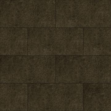 selvklæbende eko-læder vægpaneler  rektangel mørkebrunt af Origin Wallcoverings
