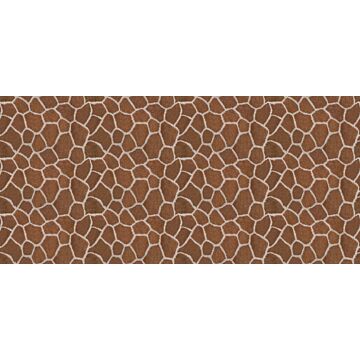 fototapet  giraf mønster brunt af Origin Wallcoverings