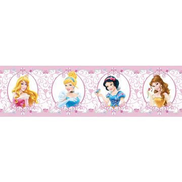 selvklæbende  tapetbort Prinsesser lyserødt af Disney