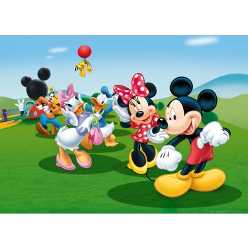 plakat Mickey Mouse grønt, blåt og rødt af Disney