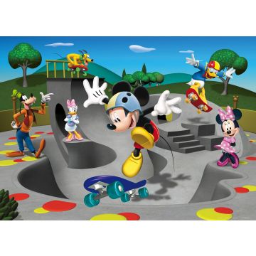 plakat Mickey Mouse gråt, grønt og blåt af Disney