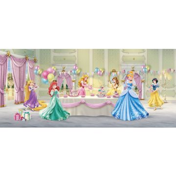 plakat Prinsesser grønt, lyserødt og gul af Disney