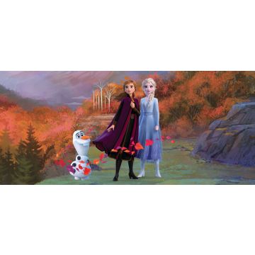 plakat FrostAnna & Elsa blåt, lilla og orange af Disney