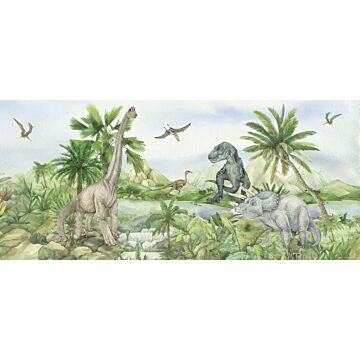plakat dinosaurusser grønt af Sanders & Sanders