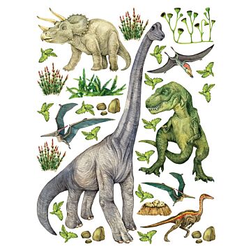 wallsticker dinosaurusser grønt af Sanders & Sanders