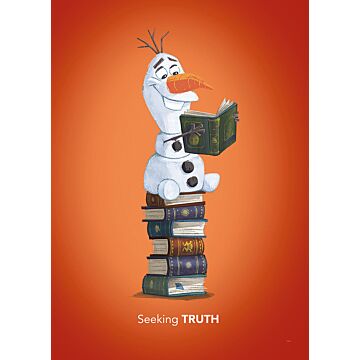 plakat Frozen Olaf orange af Komar