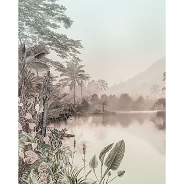 fototapet  Lac des Palmiers beige og 
10/5000
grøngrå af Komar