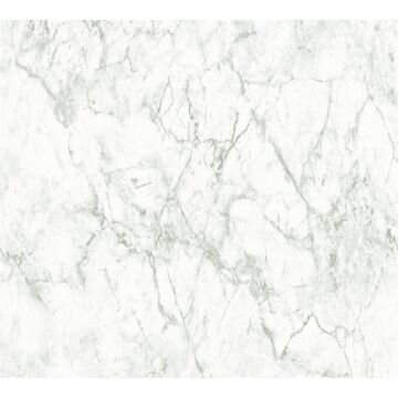 tapet marmor off-hvidt og gråt af A.S. Création